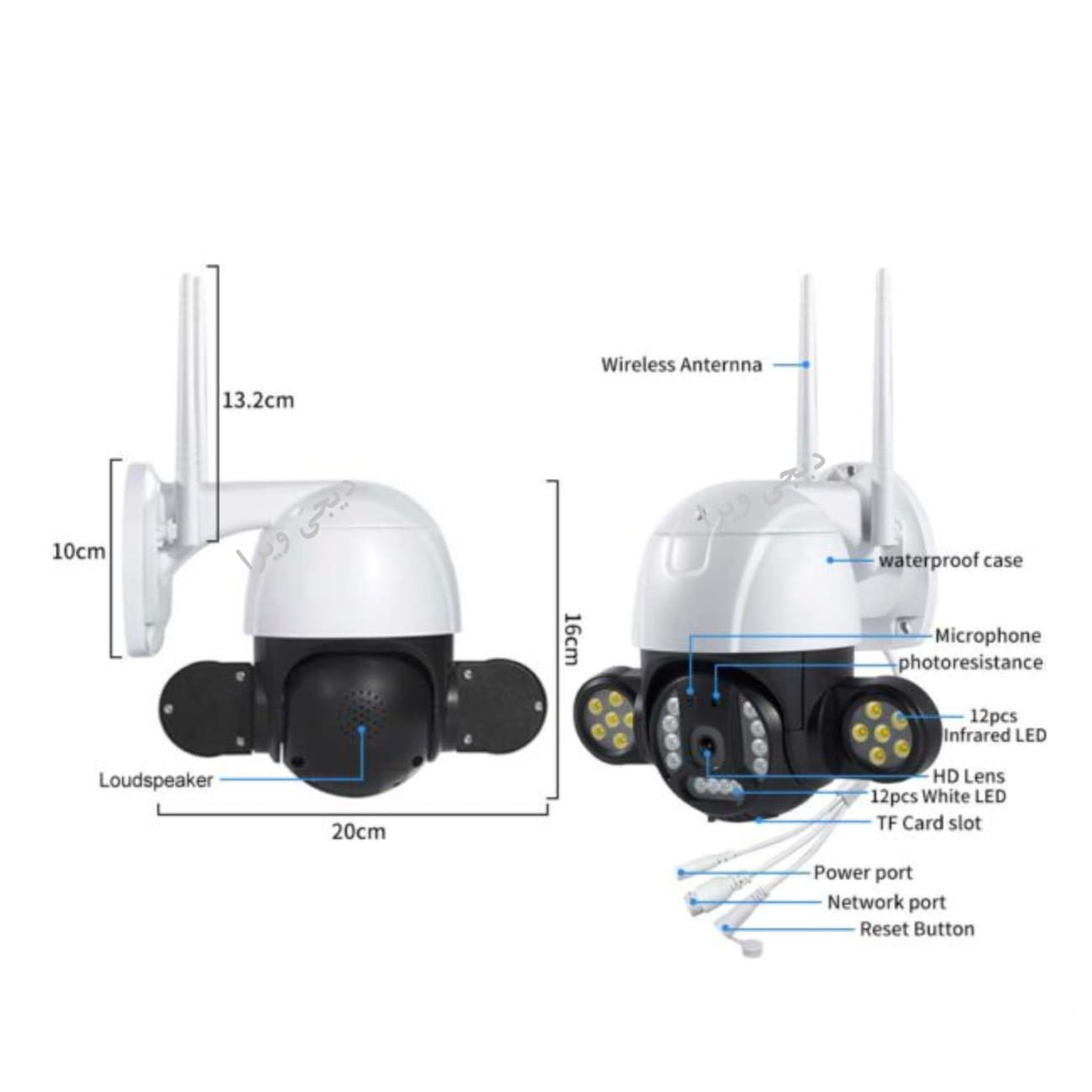 مشخصات-دوربین مینی اسپید دام بیسیم سیمکارتی 4G مدل P35 - تصویر 1